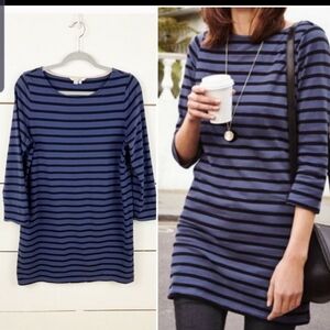 Boden Blue And Black Striped Dress Size 2